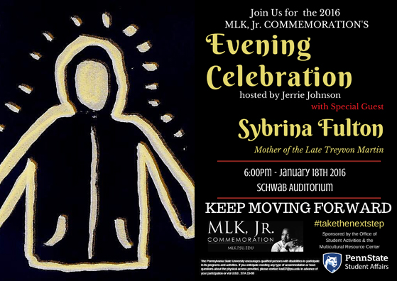 MLK, Jr. Evening Celebration Flyer